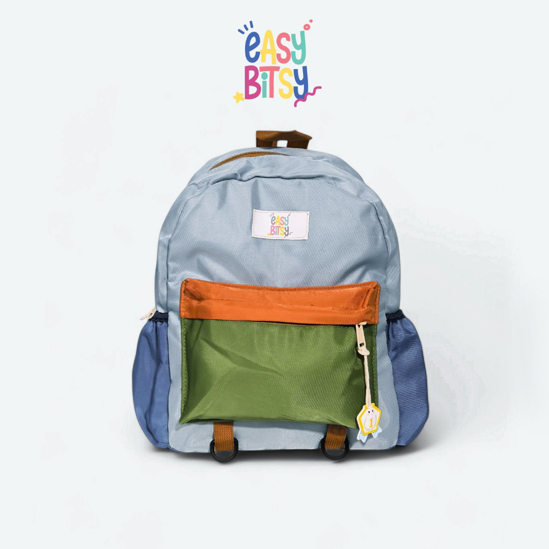 Easybitsy Tas Ransel Backpack Sekolah Flintstone Sedang Anak Laki-Laki Perempuan TK SD - Colorful Tidak ada merek