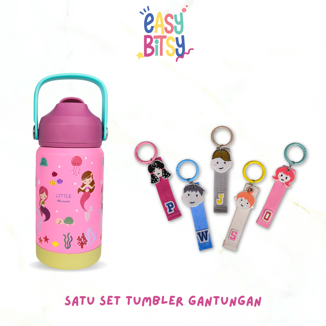 Easy Bitsy Lego Tumbler Straw Colorful Hot and Cold  350-530ML/12-18OZ  | Stainless Steel Bottle with Flip Lid Nobrand