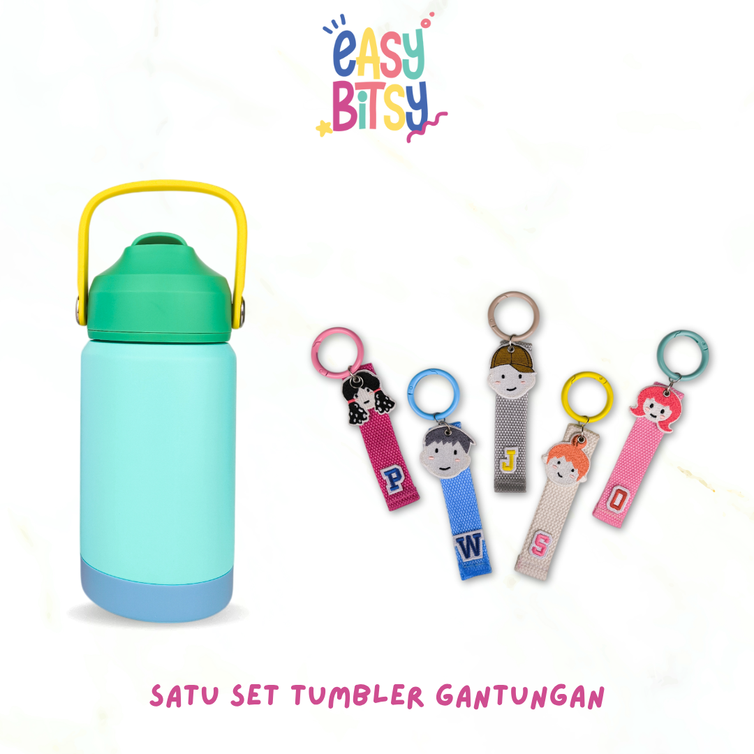 Easy Bitsy Lego Tumbler Straw Colorful Hot and Cold  350-530ML/12-18OZ  | Stainless Steel Bottle with Flip Lid Nobrand
