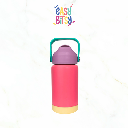 Easy Bitsy Lego Tumbler Straw Colorful Hot and Cold  350-530ML/12-18OZ  | Stainless Steel Bottle with Flip Lid Nobrand