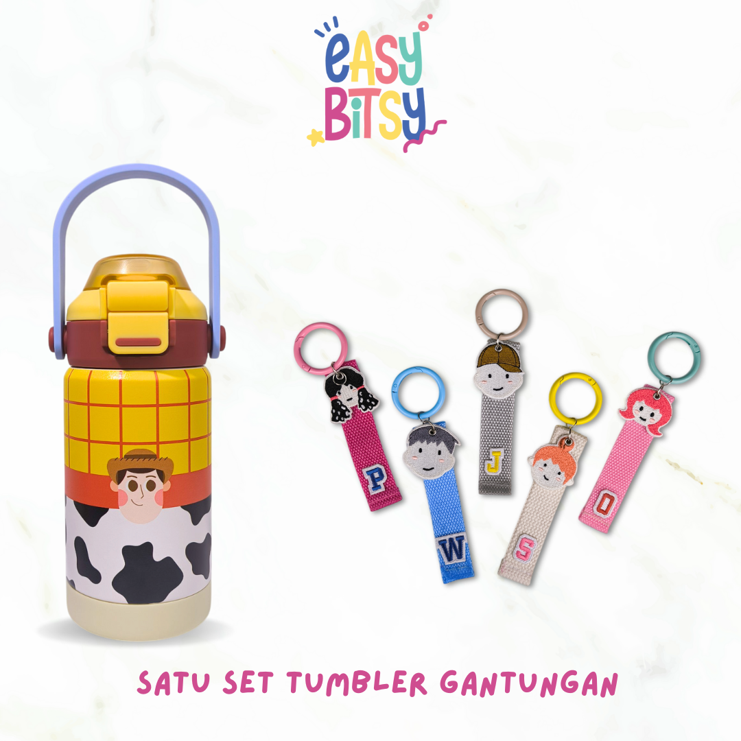 Easy Bitsy Lego Tumbler Straw Colorful Hot and Cold  350-530ML/12-18OZ  | Stainless Steel Bottle with Flip Lid Nobrand