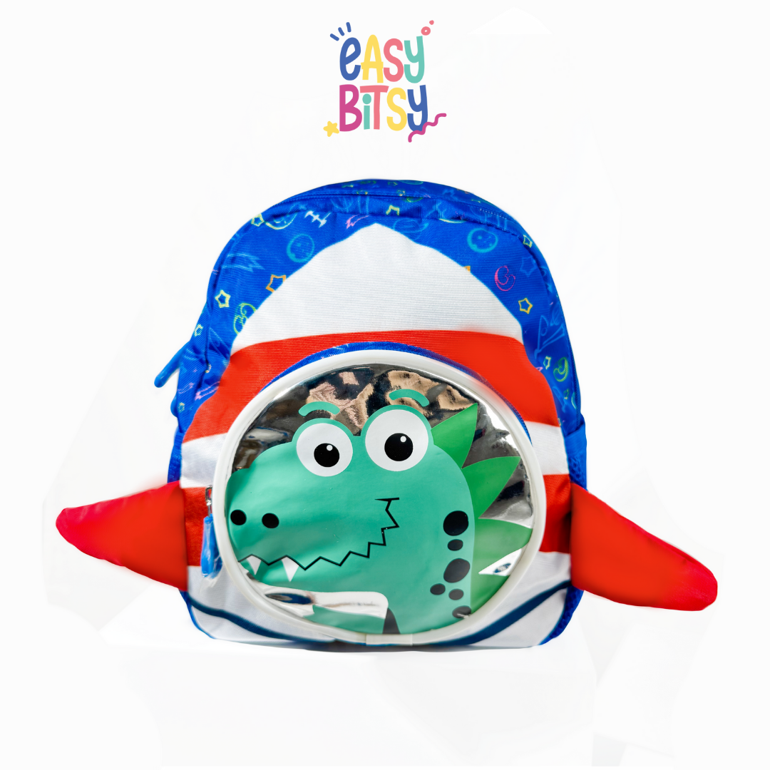 Easybitsy Tas Ransel Backpack Sekolah Anak Laki-Laki PAUD-TK Dino, Underwater - Sequin Tidak ada merek