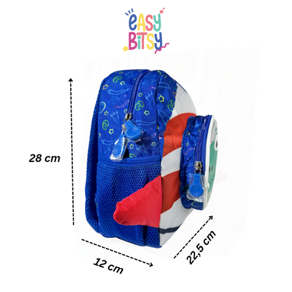 Easybitsy Tas Ransel Backpack Sekolah Anak Laki-Laki PAUD-TK Dino, Underwater - Sequin Tidak ada merek