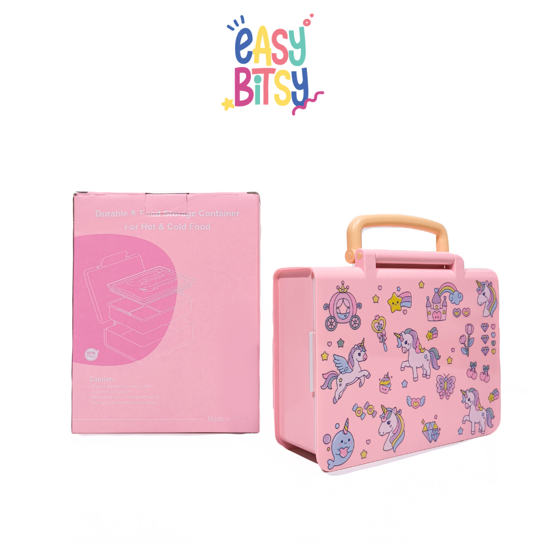 Easybitsy Kotak Bekal Lunch Box Tempat Makan PP Anak Laki-Laki Perempuan - Kaido Tidak ada merek