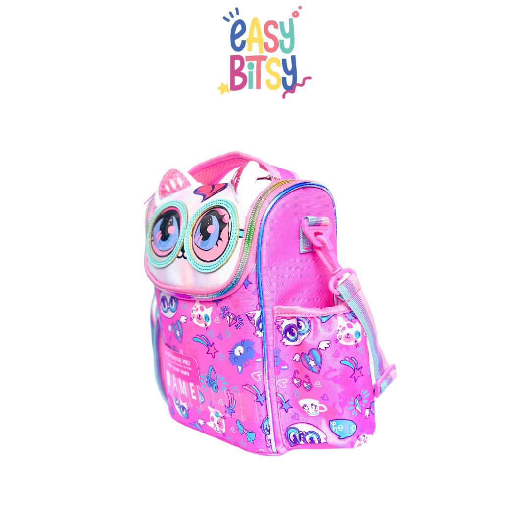 Easybitsy Tas Bekal Lunch Bag Box Tempat Makan Anak Perempuan TK - SD Unicron, Cat, Mermaid - Shifu Tidak ada merek