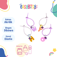 Easy Bitsy Gantungan Kunci Alphabet Akrilik Lucu & Unik - 12cm Tidak ada merek