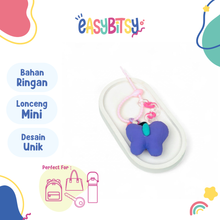 Easy Bitsy Keychain Gantungan Bulu Alphabet Buah dan Karakter Tidak ada merek