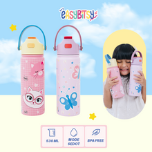 Easy Bitsy - Tumbler Anak 530ml BPA FREE /  Sedotan & Pegangan Anti Bocor Easy Bitsy Official Store