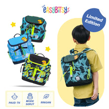 Easy Bitsy - Tas Ransel Serut Backpack Anak Laki-Laki PAUD-TK - Dino Tales Tidak ada merek