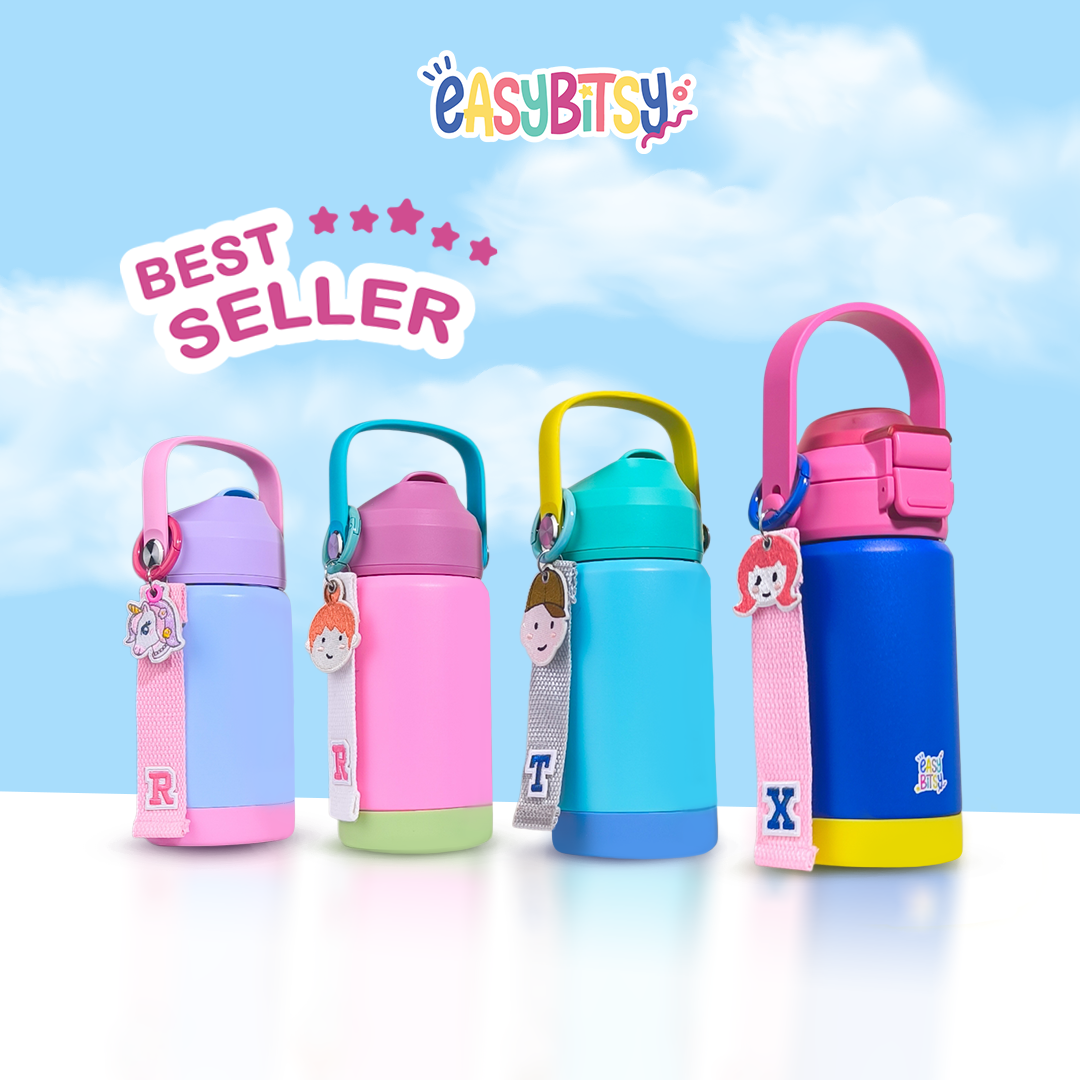 Easy Bitsy - Lego Tumbler Straw Colorful Tahan Panas dan Dingin 350-530ML/12-18OZ - Stainless Steel Bottle with Flip Lid Nobrand