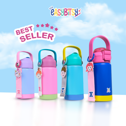 Easy Bitsy - Lego Tumbler Straw Colorful Tahan Panas dan Dingin 350-530ML/12-18OZ - Stainless Steel Bottle with Flip Lid Nobrand