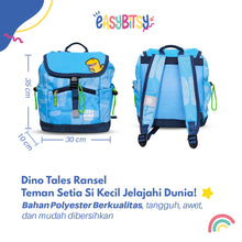 Easy Bitsy - Tas Ransel Serut Backpack Anak Laki-Laki PAUD-TK - Dino Tales Tidak ada merek
