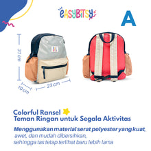 Easy Bitsy - Tas Ransel Anak Colorful Flintstone Backpack Sedang TK SD - Colorful Tidak ada merek