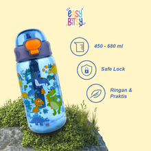 Easy Bitsy - Botol Minum Anak Laki-laki Perempuan Water Bottle 450ML - 680ML PAUD SD - George Tidak ada merek