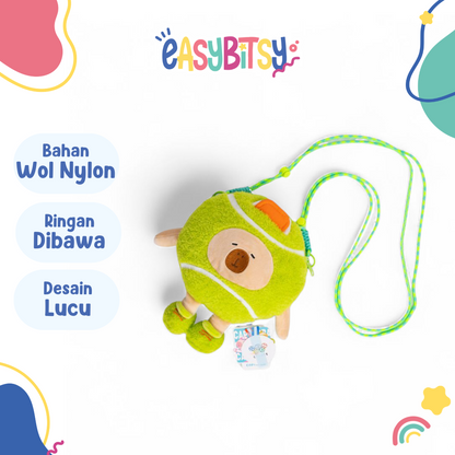 Easy Bitsy Tas Anak Capy Bara Tenis Ransel Selempang Tidak ada merek
