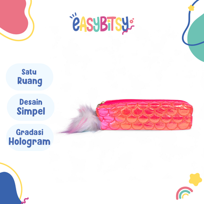 Easy Bitsy Pencil Case Tempat Pensil Simple Holo - Daisy Tidak ada merek