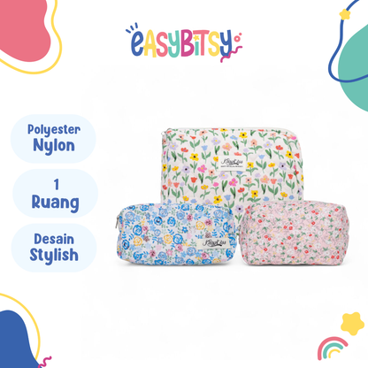 Easy Bitsy Pouch Korea Tempat kosmetik Make up Perlatan tulis - Fairytopia Tidak ada merek