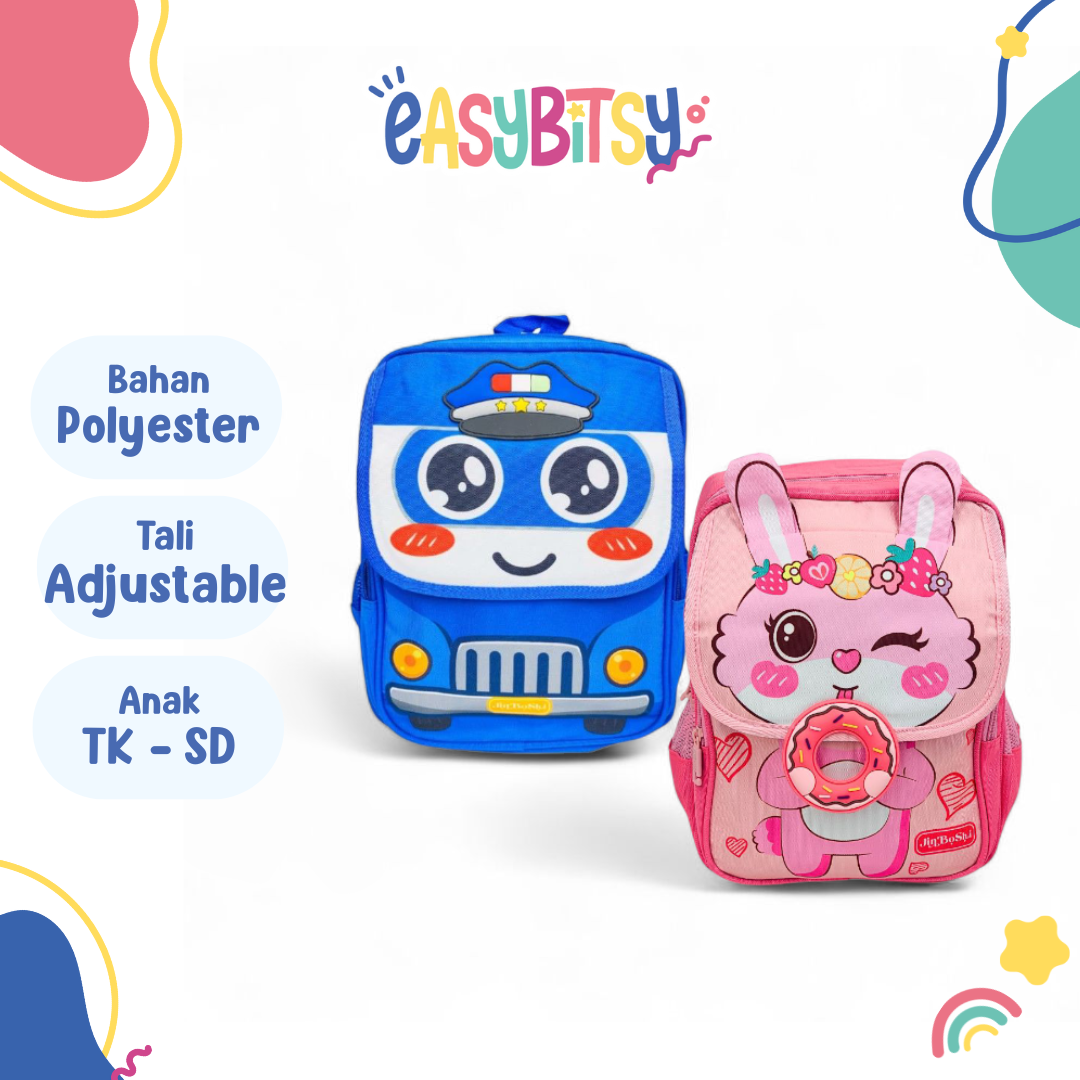 Easy Bitsy Tas Ransel Anak PAUD TK SD Karakter - Huggin Tidak ada merek