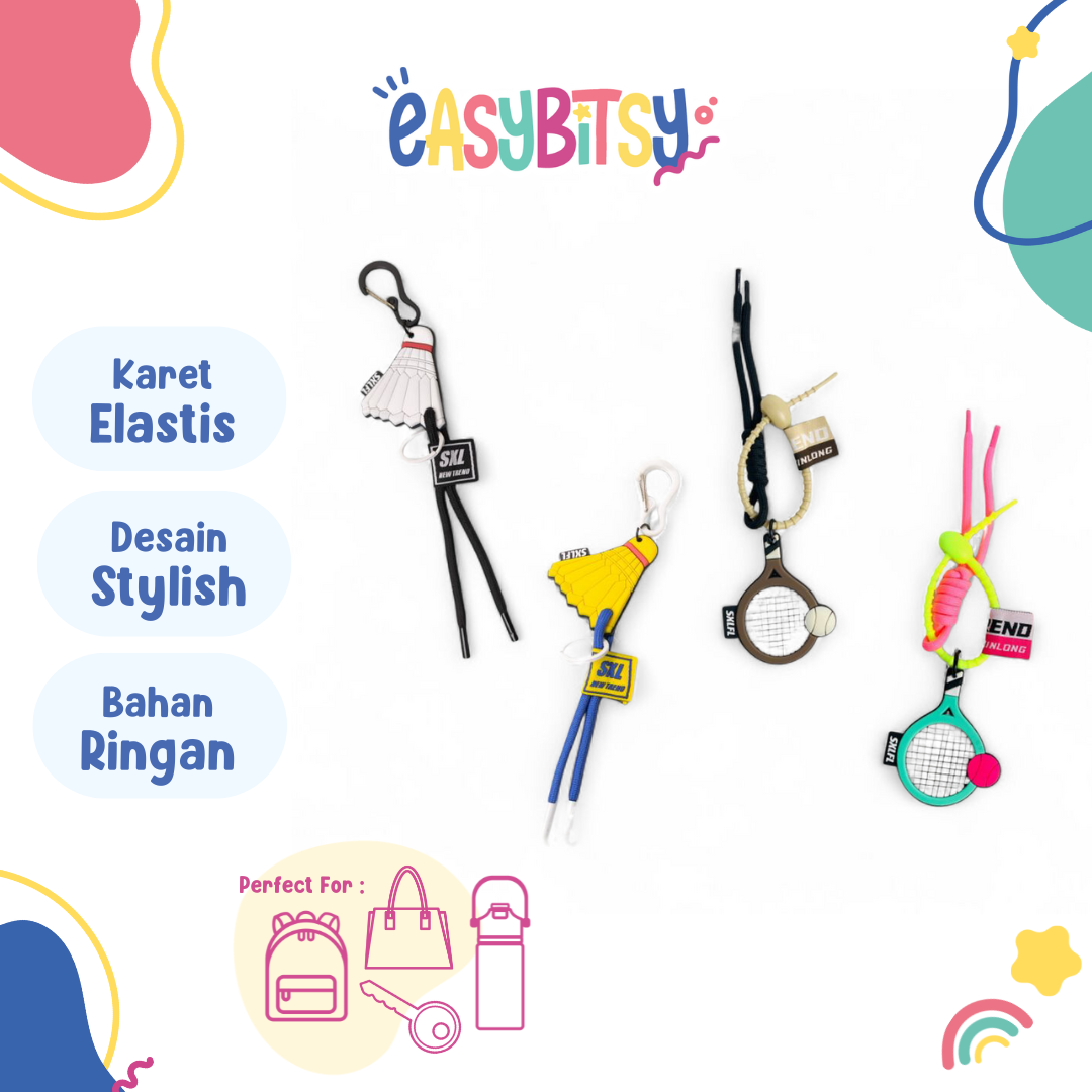 Easy Bitsy Keychain Gantungan Kunci Karet Tidak ada merek
