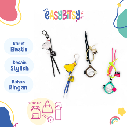 Easy Bitsy Keychain Gantungan Kunci Karet Tidak ada merek