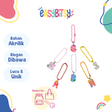 Easy Bitsy Keychain Gantungan Alphabet Mini - mrica Tidak ada merek