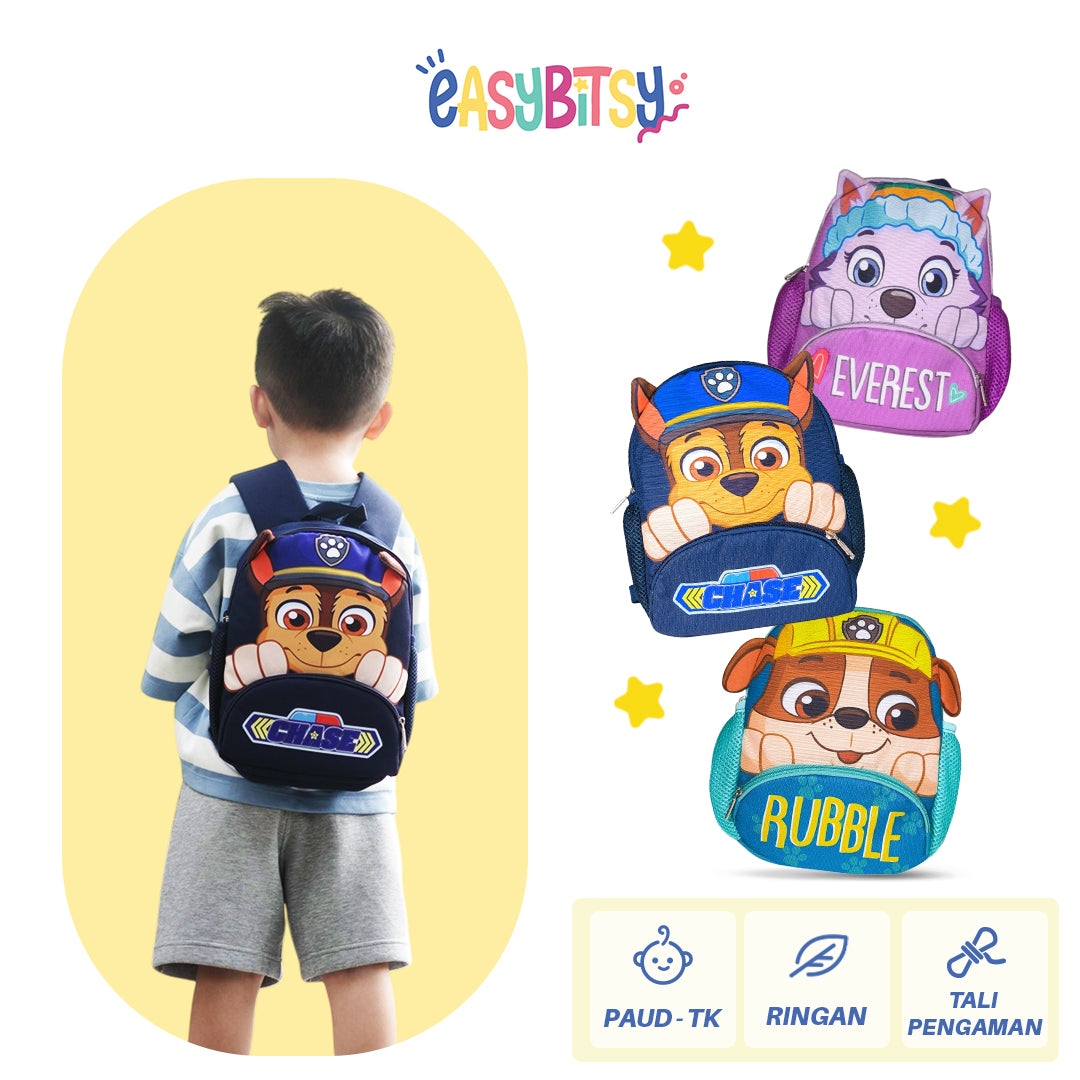 Easy Bitsy Tas Ransel Backpack PAUD - TK Anak Laki-Laki Perempuan x Edition Pawpatrol Tidak ada merek