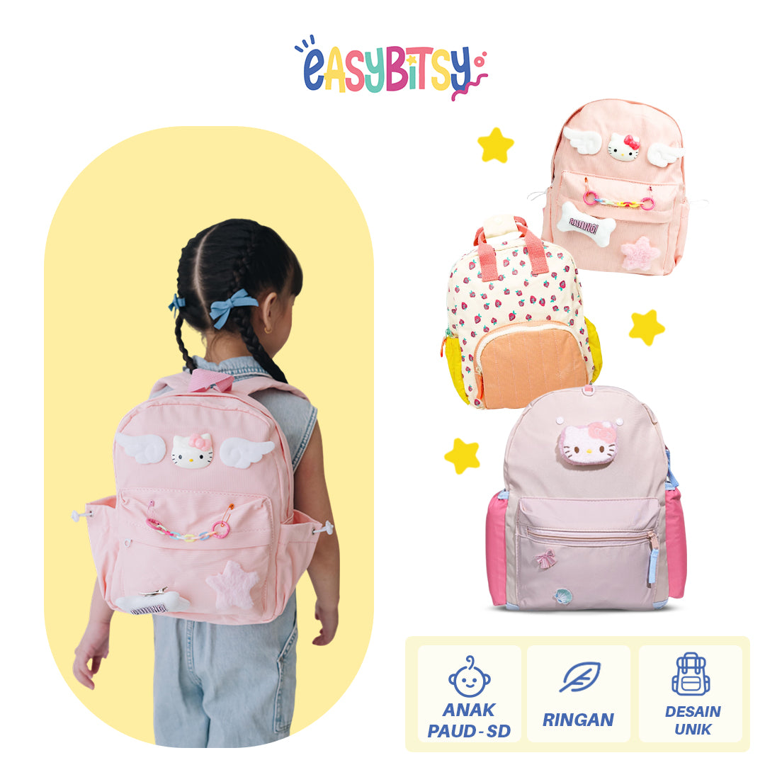 Easy Bitsy Tas Ransel Anak Wanita Pinky Tidak ada merek