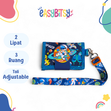 Easybitsy Dompet Mini Strap Wallet 2 Lipat Anak Laki-Laki Perempuan  PAUD-SD Soccer, Cat, Unicorn – Rara Tidak ada merek