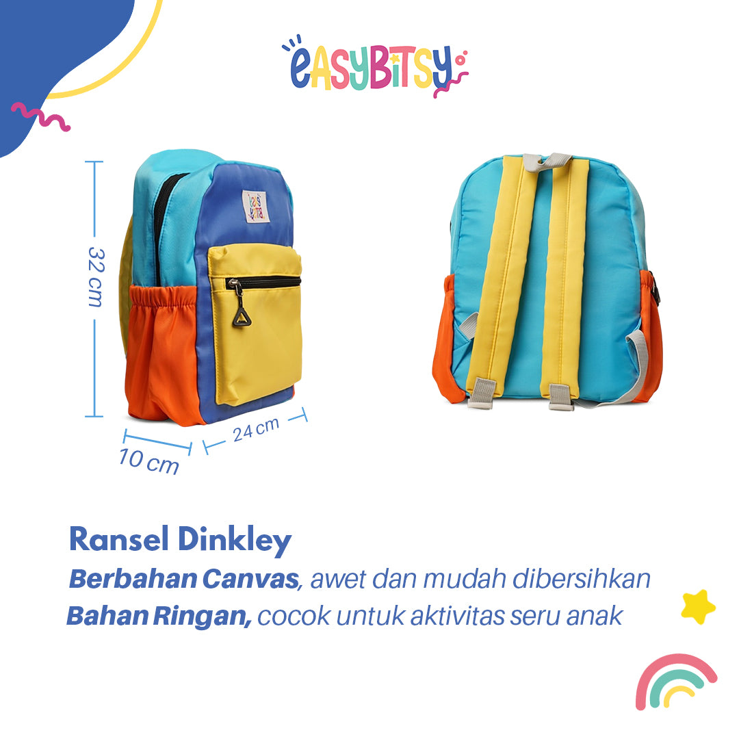 Easy Bitsy Tas Ransel Anak Polos 4 Warna Warni Kecil Besar - Dinkley Tidak ada merek