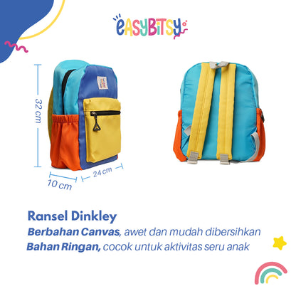 Easy Bitsy Tas Ransel Anak Polos 4 Warna Warni Kecil Besar - Dinkley Tidak ada merek