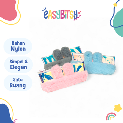 Easy Bitsy Pencil Case Tempat Pensil Rabbit - Snow Tidak ada merek
