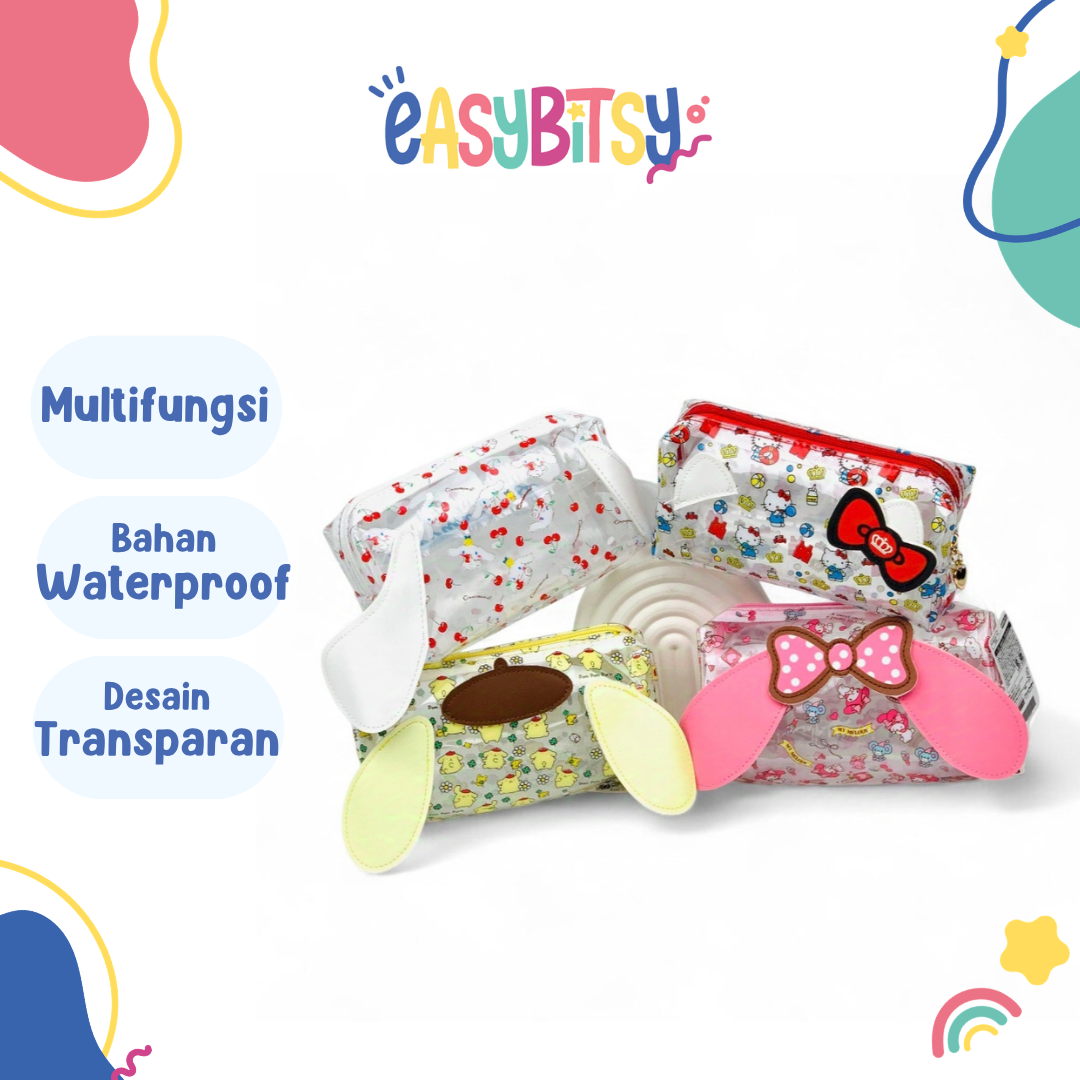 Easy Bitsy Pouch Tempat Pensil Holo Transparan - Sanrio Series Tidak ada merek
