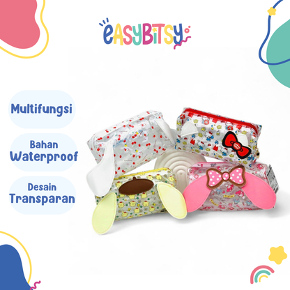 Easy Bitsy Pouch Tempat Pensil Holo Transparan - Sanrio Series Tidak ada merek