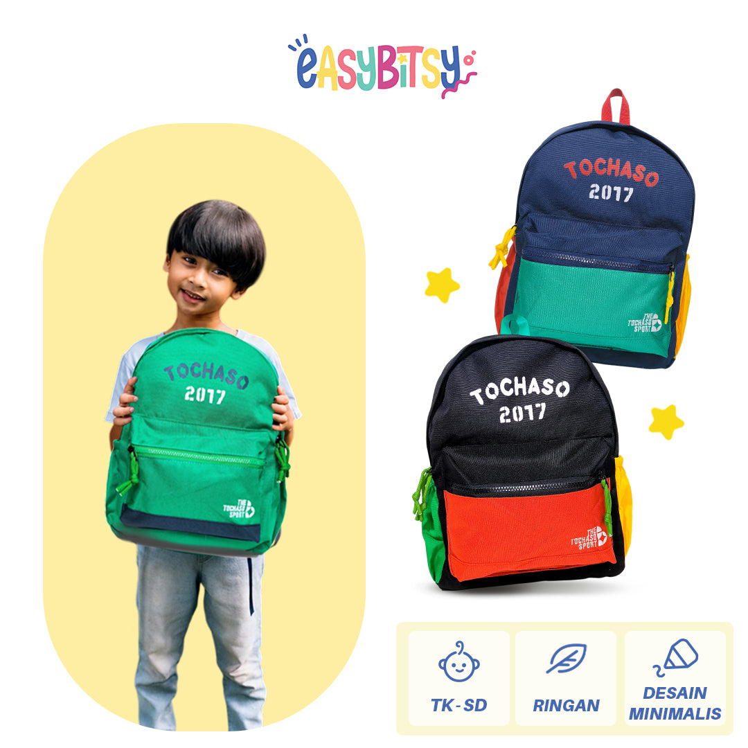 [ Easy Bitsy x Tochaso ] Tas Ransel Backpack Anak Laki-Laki Perempuan TK-SD - Tochaso Tidak ada merek