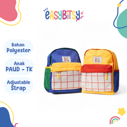 Easy Bitsy Tas Ransel Anak Kotak Kotak - Winnie Tidak ada merek