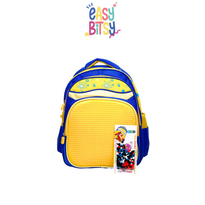 Easybitsy Tas Ransel Backpack Sekolah Anak Laki-Laki Perempuan SD Pixel Bits – Lego Tidak ada merek