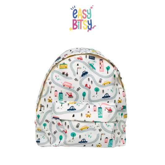 Easybitsy Tas Ransel Waterproof  TK-SD Perempuan Laki-laki Transportasi, Dino, Rabbit, Landak, Love - Masha Tidak ada merek