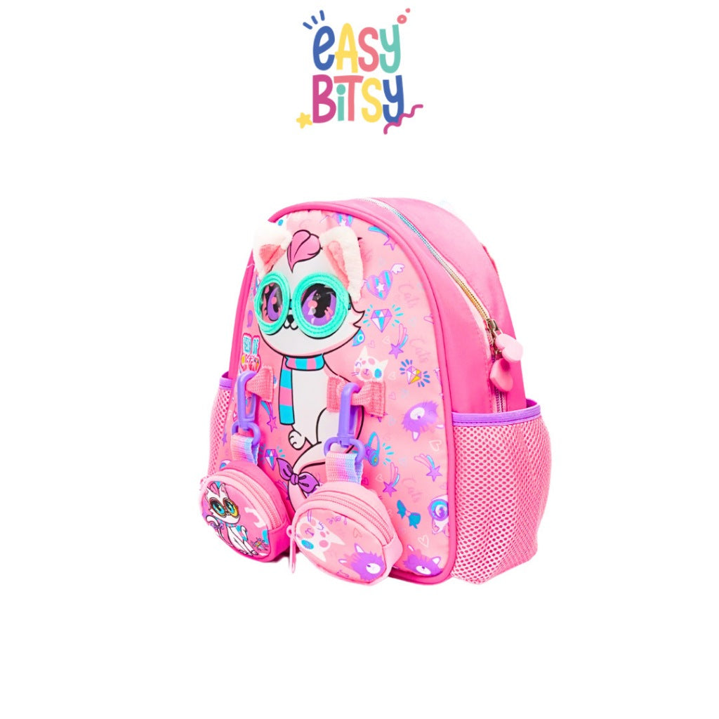 Easybitsy Tas Ransel Backpack Sekolah Anak Perempuan PAUD-TK Mermaid, Cat, Unicorn - Ariel Tidak ada merek