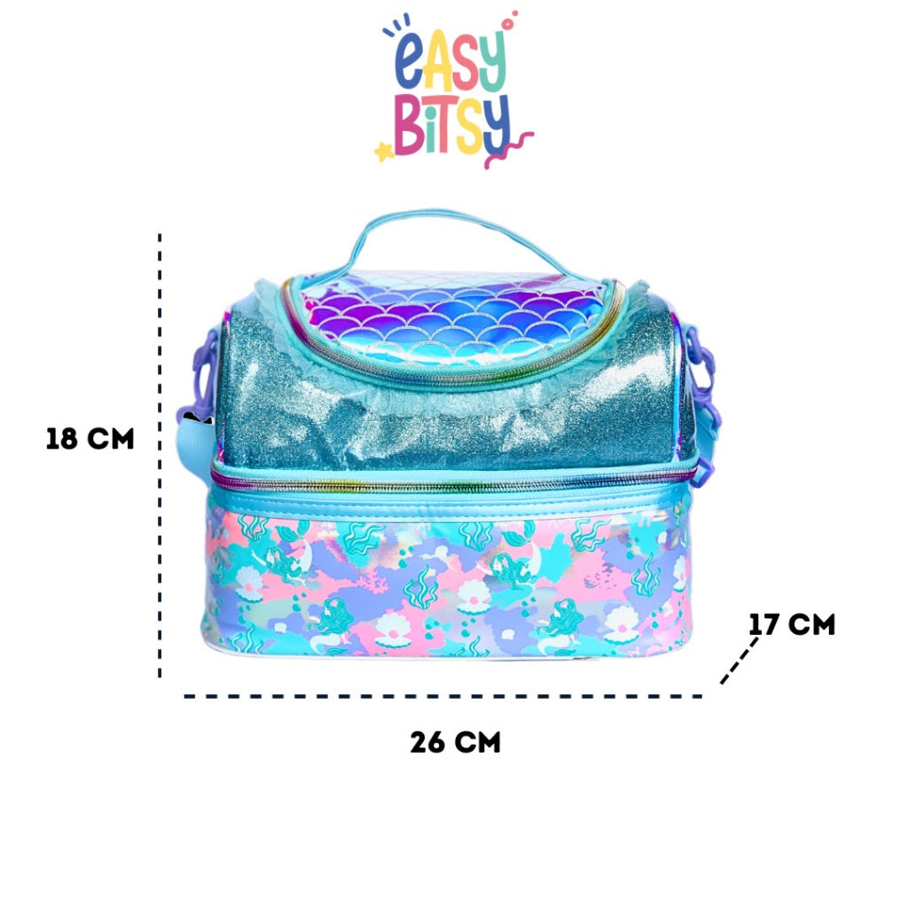 Easybitsy Tas Bekal Lunch Bag Box Tempat Makan Anak Perempuan TK - SD Mermaid, Unicorn - Petter Tidak ada merek