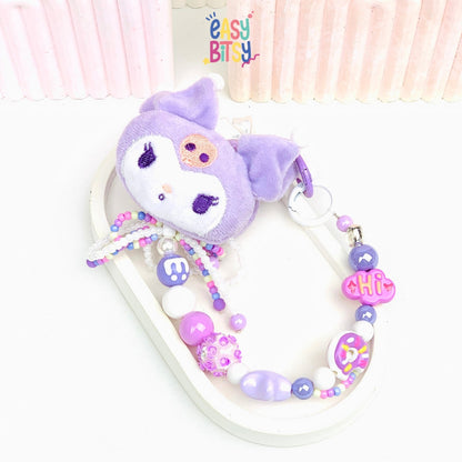 Easy Bitsy Keychain Gantungan Phone Strap Manik Manik Boneka Bulu Pitaa Tidak ada merek