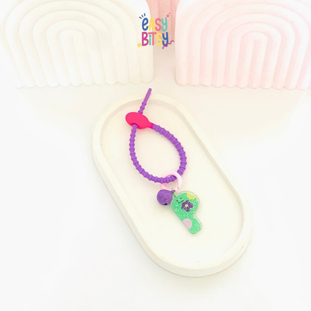 Easy Bitsy Keychain Gantungan Alphabet Akrilik Tidak ada merek