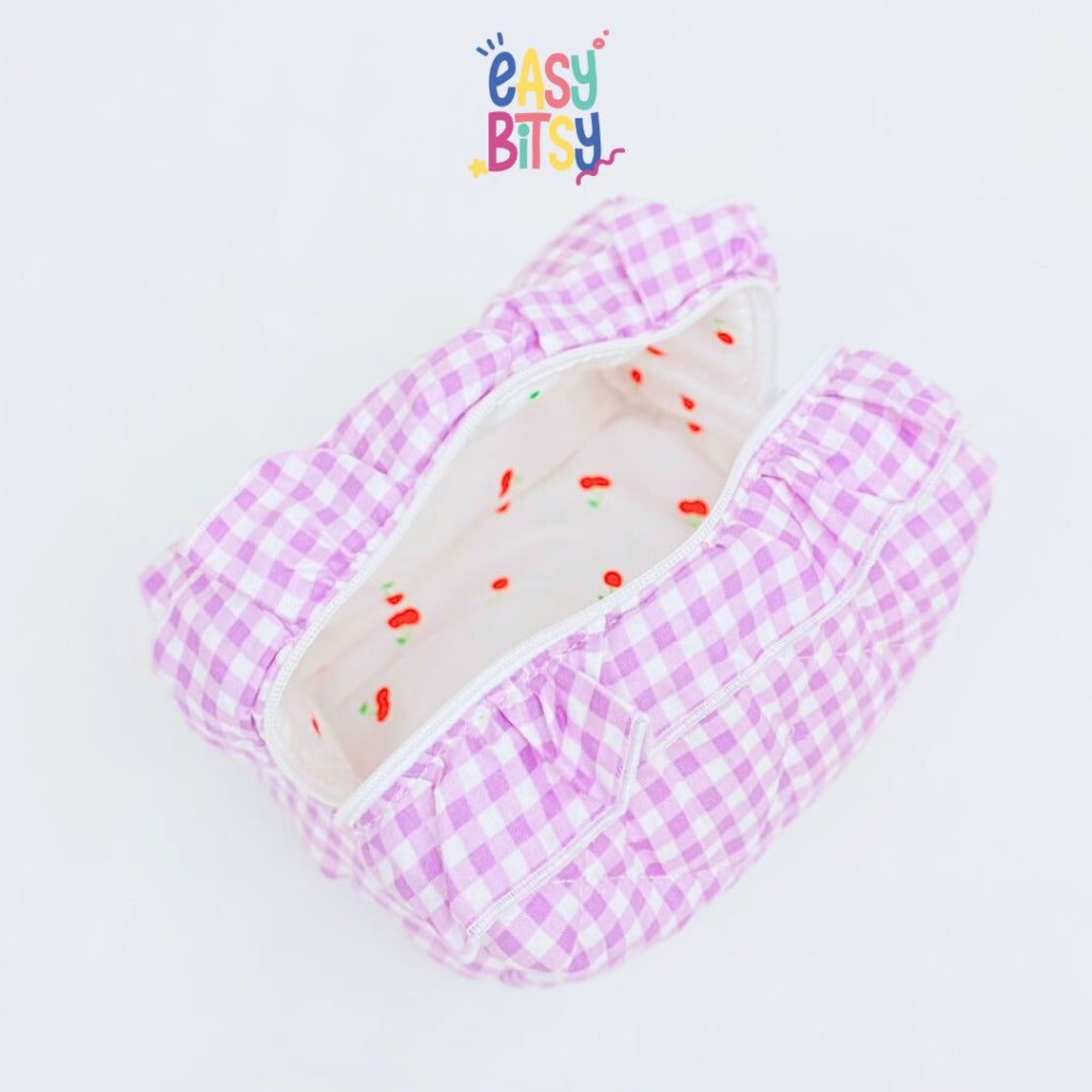 Easy Bitsy Pouch Korea Tempat Make Up Lucu - Cheerful Tidak ada merek