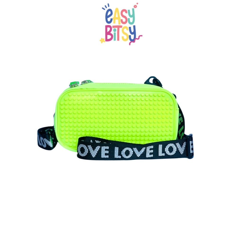 Easybitsy Tas Selempang Sling Bag Anak Perempuan Laki-Laki TK-SMP Pixel Bits – Lego Tidak ada merek