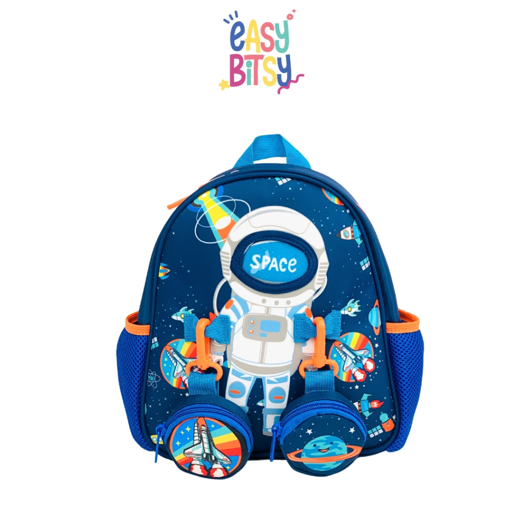 Easybitsy Tas Ransel Backpack Sekolah Anak Laki-Laki PAUD-TK Shark, Soccer, Dino - Ariel Tidak ada merek
