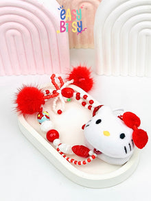 Easy Bitsy Keychain Gantungan Phone Strap Manik Manik Boneka Bulu Pitaa Tidak ada merek