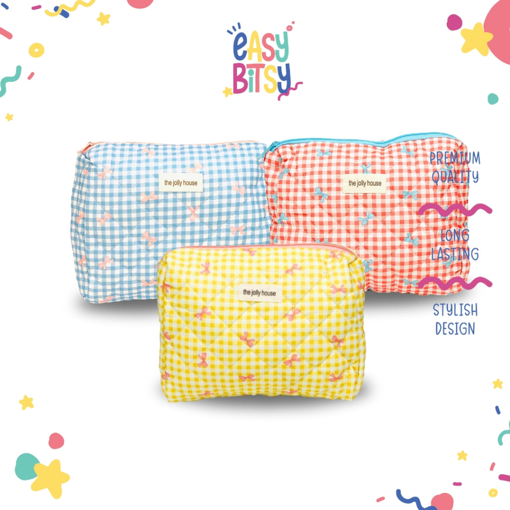Easy Bitsy Pouch Besar Kecil Pillow Tempat Make up Skincare Perlengkapan Tulis - Grace Tidak ada merek