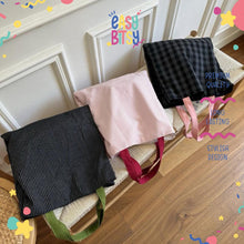 Easy Bitsy Tas Tote Bag Kotak - kotak Tidak ada merek