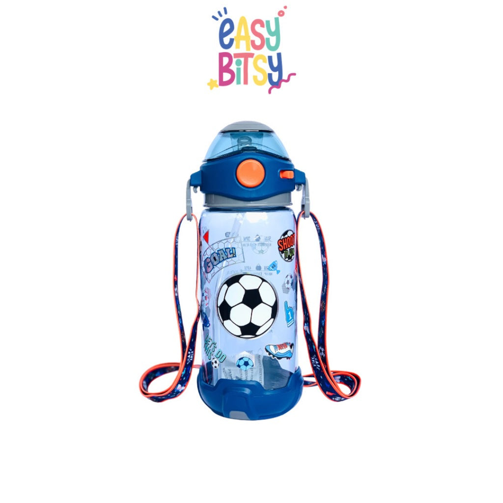 Easybitsy Botol Minum Water Bottle 650ML Anak Laki-Laki PAUD-SD Astronot, Dino, Monster, Shark, Soccer - Bunny