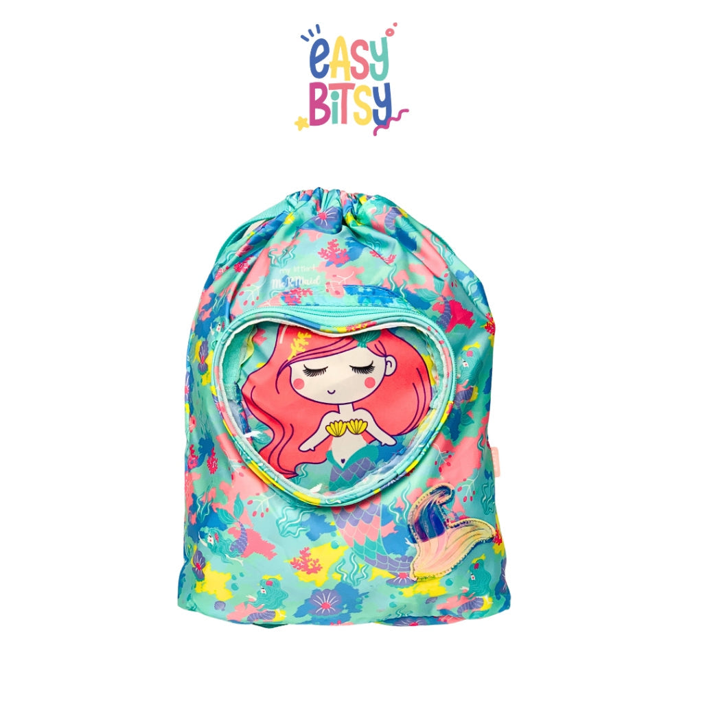 Easybitsy Tas Ransel Serut Renang TK-Remaja Anak Laki-Laki Perempuan Shark, Dino, Mermaid, Unicorn - Tilly Tidak ada merek