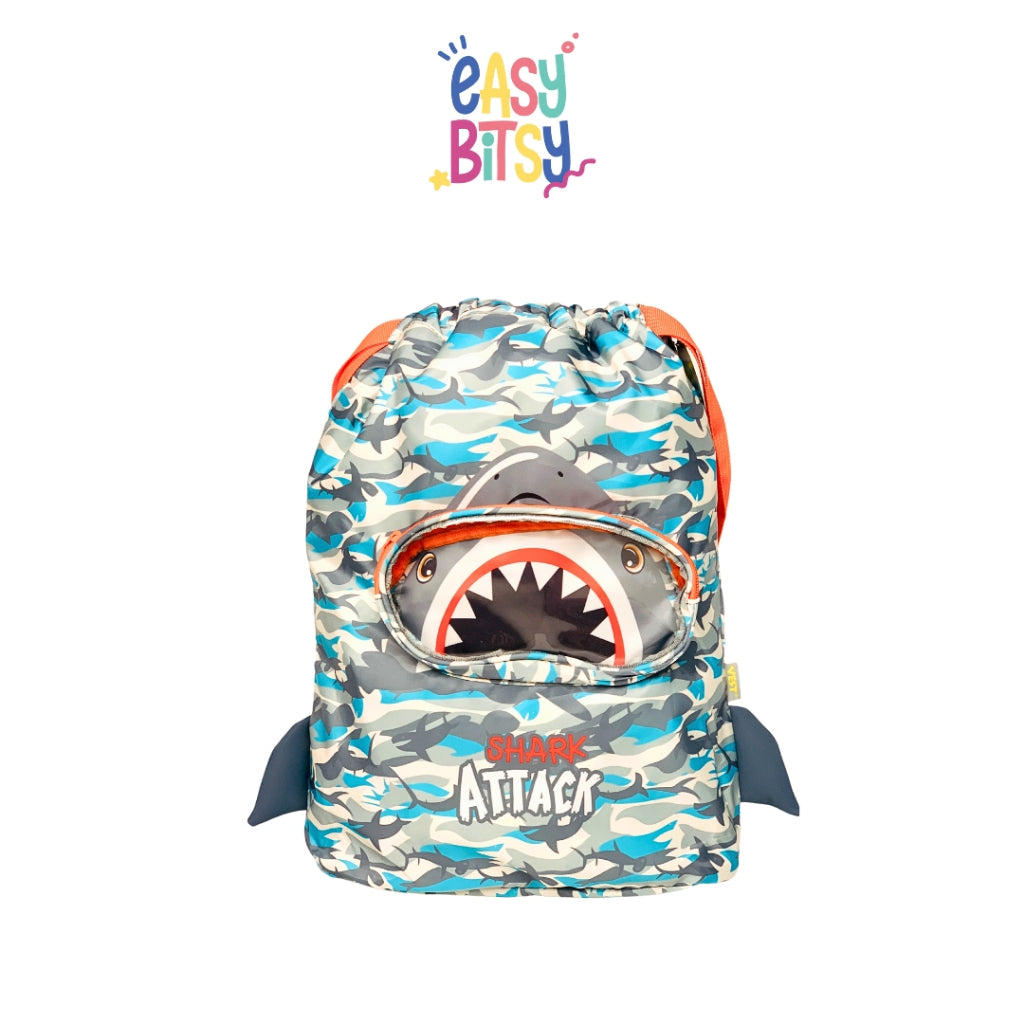 Easybitsy Tas Ransel Serut Renang TK-Remaja Anak Laki-Laki Perempuan Shark, Dino, Mermaid, Unicorn - Tilly Tidak ada merek